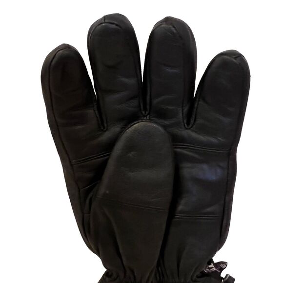 Thinsulate Black Leather Insulated Mens Thermal Lining Motorcycle Gloves Size XL - Picture 4 of 16